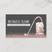 Hausreinigung Moderne Rose Gold Vakuumreiniger Visitenkarte (Vorderseite)