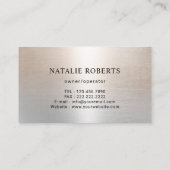 Hausreinigung Moderne Silver Housekeeping Visitenkarte (Rückseite)