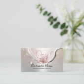 Hausreinigung Moderne Silver Housekeeping Visitenkarte (Stehend Vorderseite)