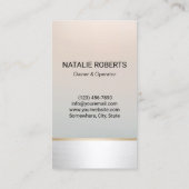 Hausreinigung Moderne Silver Housekeeping Visitenkarte (Rückseite)