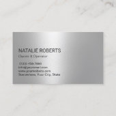 Hausreinigung Moderner Schwarzer Glitzer Visitenkarte (Rückseite)