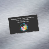 Hausreinigung Modernes, einfaches Design Magnetische Visitenkarte (Beispiel)