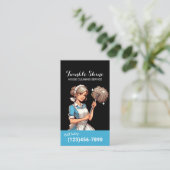 Hausreinigung Niedliche Haushaltshilfe Visitenkarte (Stehend Vorderseite)