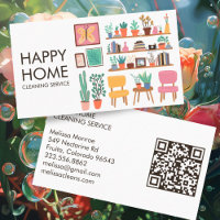 Hausreinigung Niedliches Wohnzimmer Art QR Code