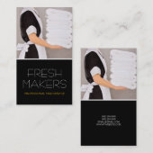 Hausreinigung, Reinigungskosten Business Card Visitenkarte (Vorne/Hinten)