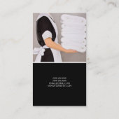 Hausreinigung, Reinigungskosten Business Card Visitenkarte (Rückseite)