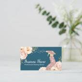 Hausreinigung Rose Gold Spray Modernes Blumenmuste Visitenkarte (Stehend Vorderseite)
