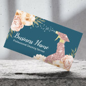 Hausreinigung Rose Gold Spray Modernes Blumenmuste Visitenkarte