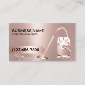 Hausreinigung Rose Gold Teppich Reinigung Haus Visitenkarte (Vorderseite)