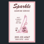 Hausreinigung Rose Gold Vakuumreiniger Flyer<br><div class="desc">Coole Retro-Rose Gold mit Monogramm Staubsauger mit Retro-Funkelstern. Für weitere passende Marketing-Materialien kontaktieren Sie mich bitte unter maurareed.designs@gmail.com. Für weitere vorgefertigte Logos besuchen Sie logoevolution.co. Originelles Design von Maura Reed.</div>