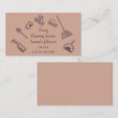 Hausreinigung Rose-Logo Office Vip Visitenkarte (Vorne/Hinten)