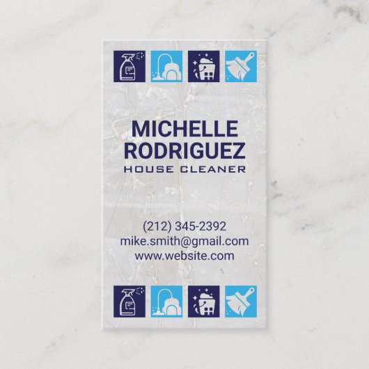 Hausreinigung | Sanierung Visitenkarte (Vorderseite)