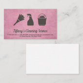 Hausreinigung | Saubere Lieferungen Visitenkarte (Vorne/Hinten)