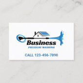 Hausreinigung Schlichter Druck Waschmaschine Power Visitenkarte (Vorderseite)