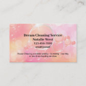 Hausreinigung Schöne Blumen Visitenkarte (Vorderseite)