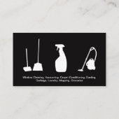 Hausreinigung | Spray Bottle Zuhause Logo Visitenkarte (Rückseite)