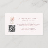 Hausreinigung Spray Flasche QR Code Visitenkarte (Rückseite)