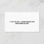 Hausreinigung und -pflege visitenkarte (Rückseite)