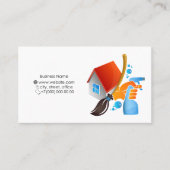 Hausreinigung und Waschen Visitenkarte (Vorderseite)