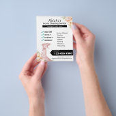 Hausreinigung Vintage Blumenzucht Flyer (Gruppe)