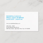Hausreinigung Visitenkarte (Rückseite)