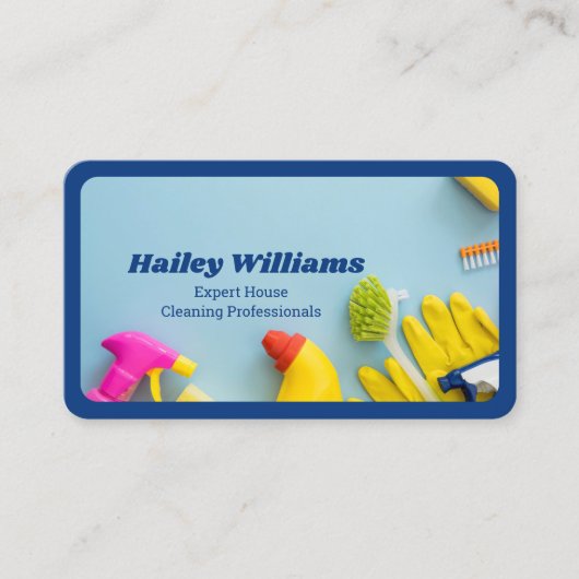 Hausreinigung Visitenkarte (Vorderseite)