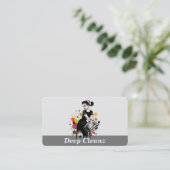 Hausreinigung Visitenkarte (Stehend Vorderseite)