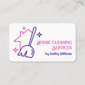 Hausreinigung Visitenkarte (Vorderseite)