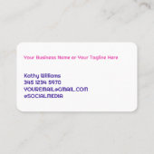 Hausreinigung Visitenkarte (Rückseite)