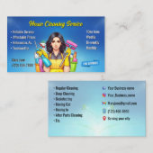 Hausreinigung Visitenkarten Visitenkarte (Vorne/Hinten)