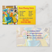 Hausreinigung Visitenkarten Visitenkarte (Vorne/Hinten)