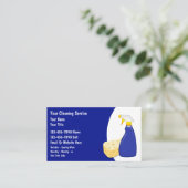 Hausreinigung Visitenkarten Visitenkarte (Stehend Vorderseite)