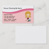 Hausreinigung Visitenkarten Visitenkarte (Vorne/Hinten)