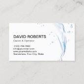 Hausreinigung Wasserströme Visitenkarte (Rückseite)