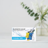 Hausreinigung Wasserströme Visitenkarte (Stehend Vorderseite)