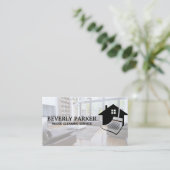 Hausreinigung | Wohnzimmer Visitenkarte (Stehend Vorderseite)