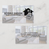 Hausreinigung | Wohnzimmer Visitenkarte (Vorne/Hinten)