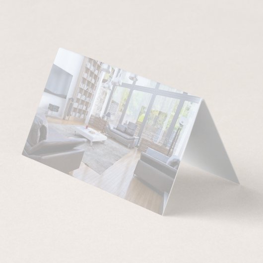 Hausreinigung | Wohnzimmer Visitenkarten (Rückseite)