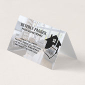 Hausreinigung | Wohnzimmer Visitenkarten (Vorderseite)