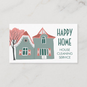 Hausreinigung Zuhause-Dienstleistungen Charming Ro Visitenkarte