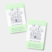 Hausreinigung Zuhause Services Charming Ausweis (Vorder- & Rückseite)