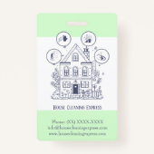 Hausreinigung Zuhause Services Charming Ausweis (Rückseite)