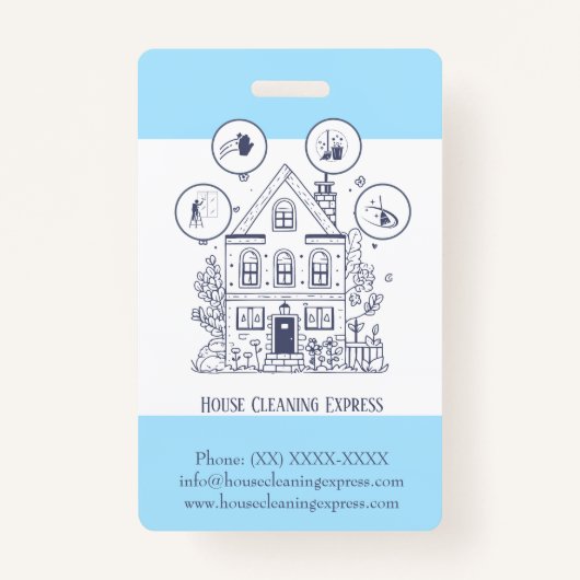 Hausreinigung Zuhause Services Charming Ausweis (Rückseite)