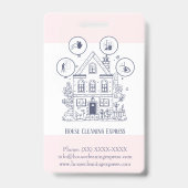 Hausreinigung Zuhause Services Charming Ausweis (Rückseite)