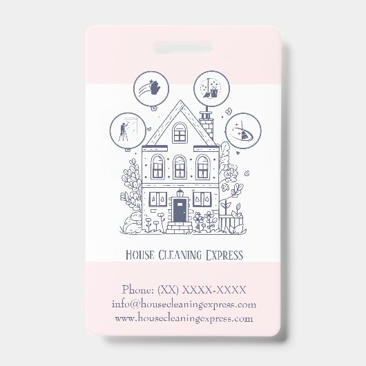 Hausreinigung Zuhause Services Charming Ausweis (Vorderseite)