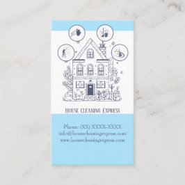 Hausreinigung Zuhause Services Charming Business C Visitenkarte