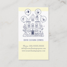 Hausreinigung Zuhause Services Charming Business C Visitenkarte
