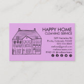 Hausreinigung Zuhause Services Charming Janitorial Visitenkarte (Vorderseite)