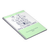 Hausreinigung Zuhause Services Charming Notizblock (Rechte Seite)