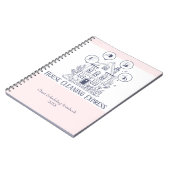 Hausreinigung Zuhause Services Charming Notizblock (Linke Seite)